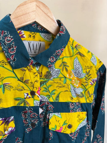 Niva Floral Vintage Womens Cotton Shirt by NAAN by Ratikha Venugopal ( Pre book - dispatch by 10th July )