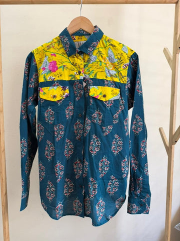 Niva Floral Vintage Womens Cotton Shirt by NAAN by Ratikha Venugopal ( Pre book - dispatch by 10th July )