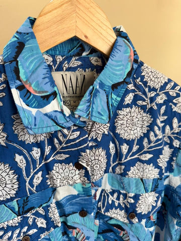 Niva Floral Vintage Womens Cotton Shirt by NAAN by Ratikha Venugopal ( Pre book - dispatch by 10th July )