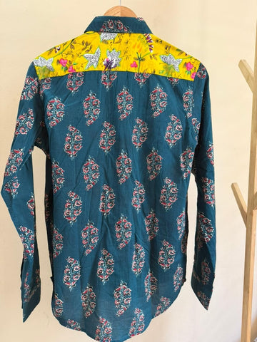 Niva Floral Vintage Womens Cotton Shirt by NAAN by Ratikha Venugopal ( Pre book - dispatch by 10th July )