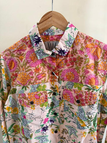 Niva Floral Vintage Womens Cotton Shirt by NAAN by Ratikha Venugopal ( Pre book - dispatch by 10th July )