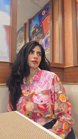 Niva Floral Vintage Womens Cotton Shirt by NAAN by Ratikha Venugopal