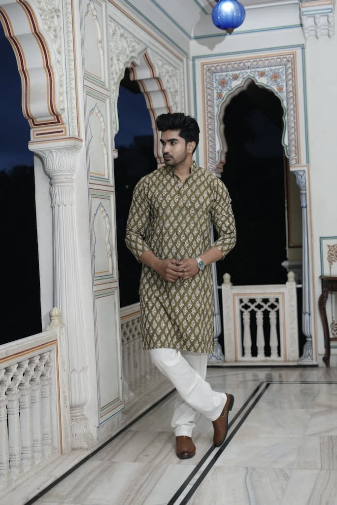 Plus Size Long Kurtas for Men