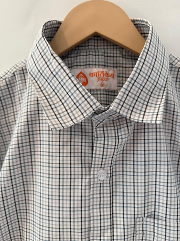 Mens Checkered Every Day Wear Premium Cotton Shirt