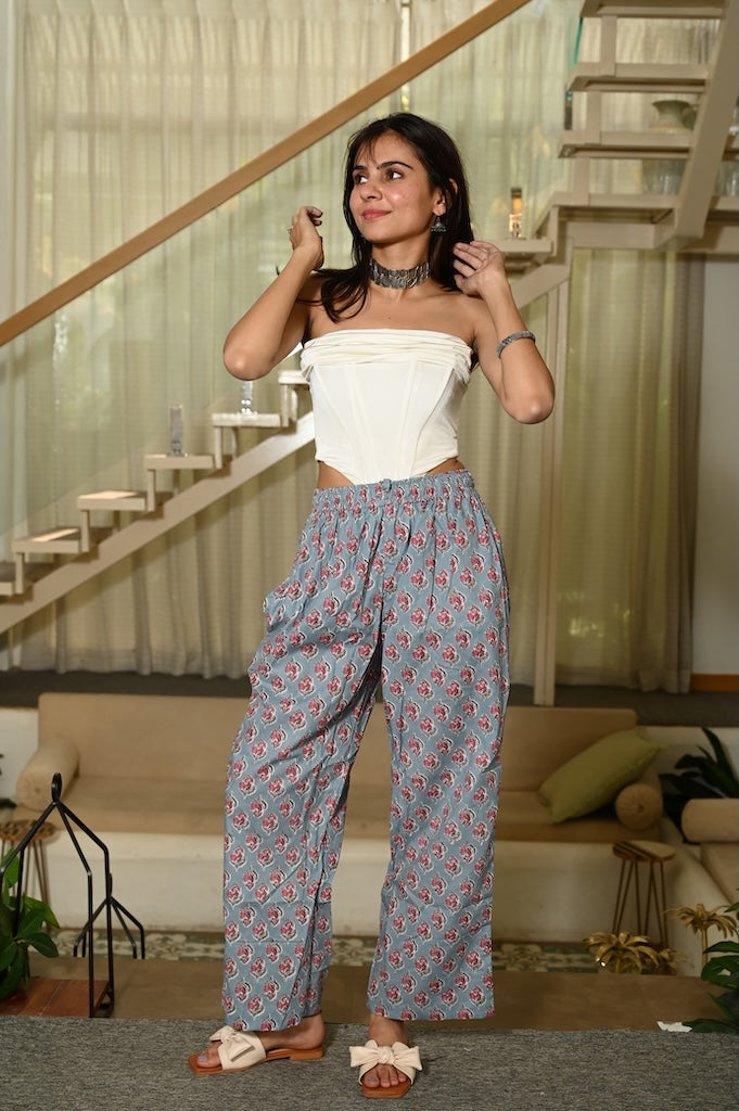 Women Printed Free Size Palazo Pant