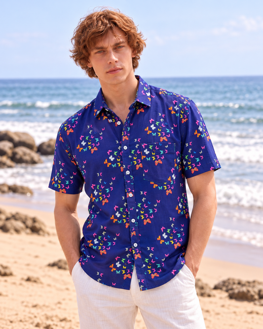 Cotton Blend Casual Shirt For Men