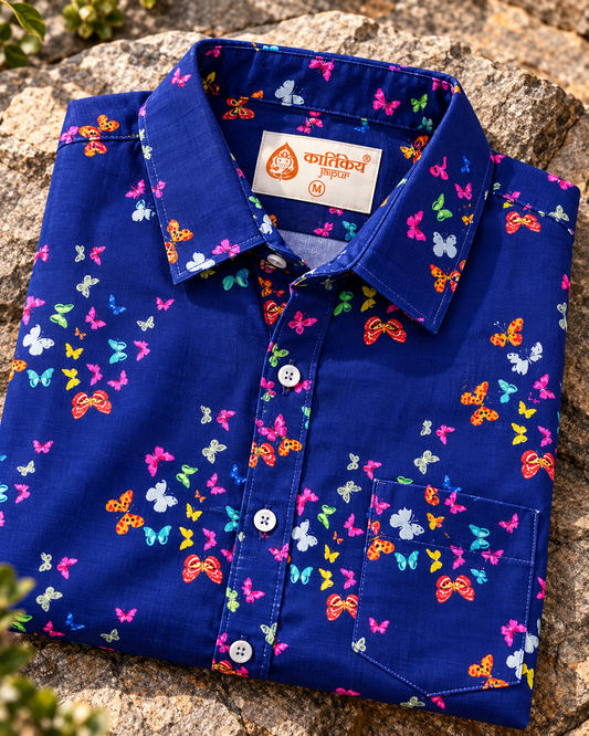 Cotton Blend Casual Shirt For Men