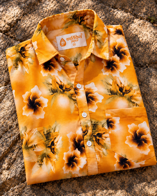 Cotton Blend Casual Shirt For Men