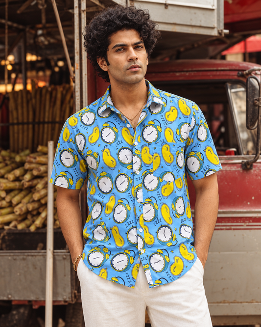 Cotton Blend Casual Shirt For Men