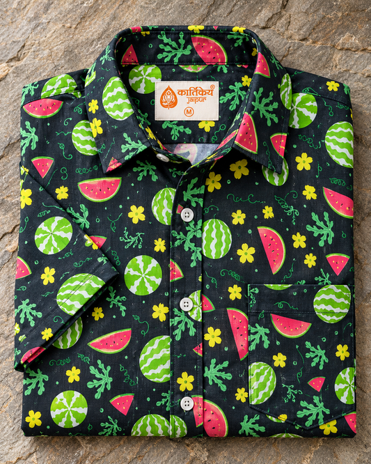 Cotton Blend Casual Shirt For Men