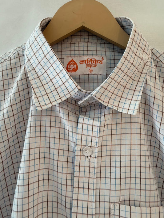 Mens Checkered Every Day Wear Premium Cotton Shirt