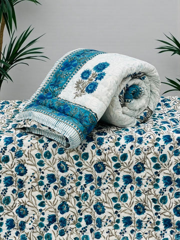 Hand Block Printed Jaipuri Quilts By Label Rahul Singh