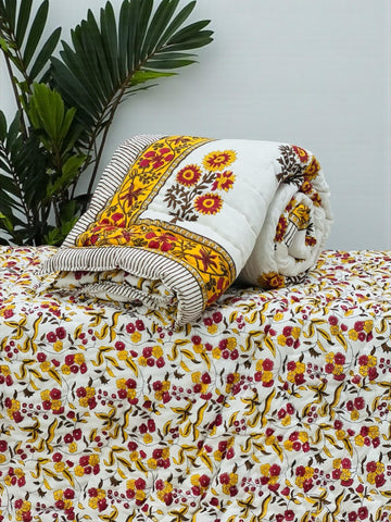 Hand Block Printed Jaipuri Quilts By Label Rahul Singh