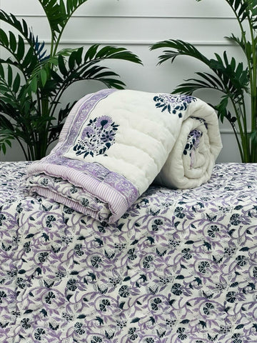 Hand Block Printed Jaipuri Quilts