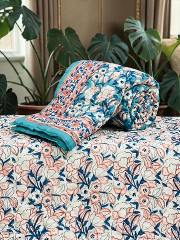 Hand Block Printed Jaipuri Quilts By Label Rahul Singh