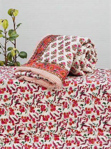 Hand Block Printed Jaipuri Quilts By Label Rahul Singh