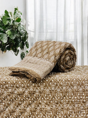 Hand Block Printed Jaipuri Quilts By Label Rahul Singh