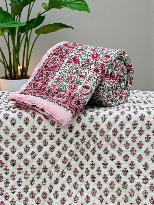 Hand Block Printed Jaipuri Quilts By Label Rahul Singh