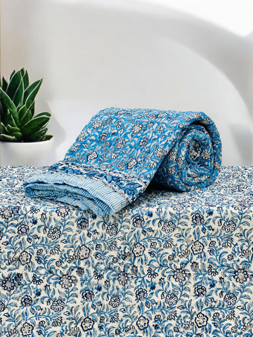 Hand Block Printed Jaipuri Quilts By Label Rahul Singh