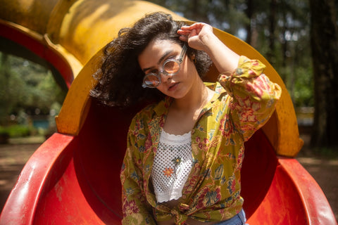 Floral Print Full Sleeve Cotton Shirt for Womens