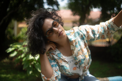 Elephant Print Full Sleeve Cotton Shirt for Womens