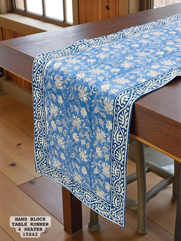 Handblock Table Runner ( 4 seater )