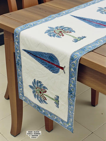 Handblock Table Runner ( 4 seater )