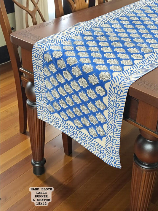 Handblock Table Runner ( 4 seater )