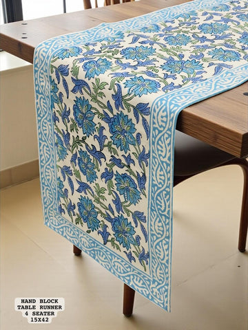 Handblock Table Runner ( 4 seater )