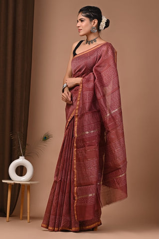 Beautiful Chanderi Saree with Blouse
