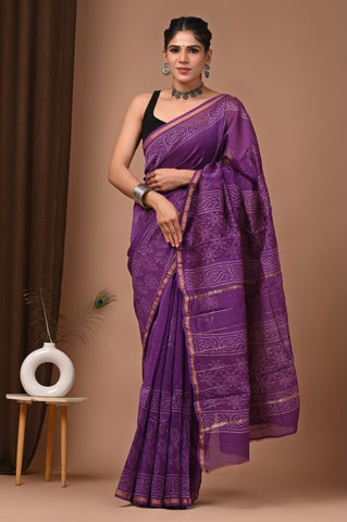 Beautiful Chanderi Saree with Blouse