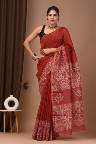 Beautiful Chanderi Saree with Blouse