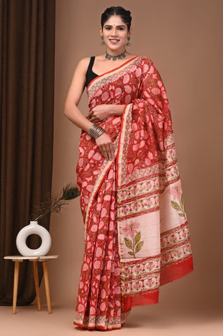 Beautiful Chanderi Saree with Blouse