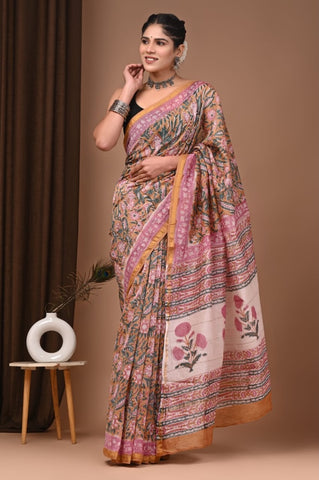 Beautiful Chanderi Saree with Blouse