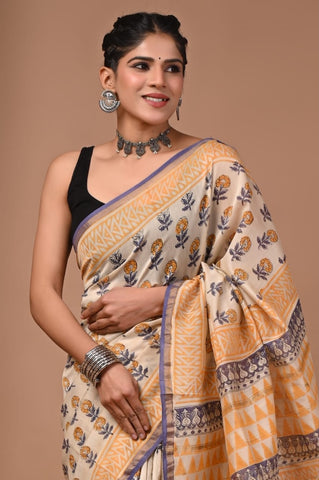 Beautiful Chanderi Saree with Blouse