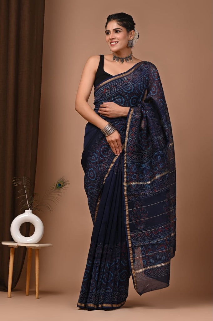 Beautiful Chanderi Saree with Blouse