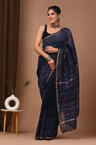 Beautiful Chanderi Saree with Blouse