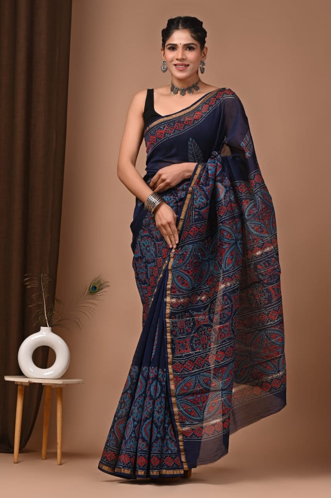 Beautiful Chanderi Saree with Blouse