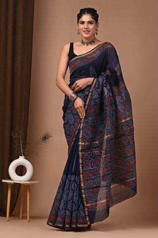 Beautiful Chanderi Saree with Blouse