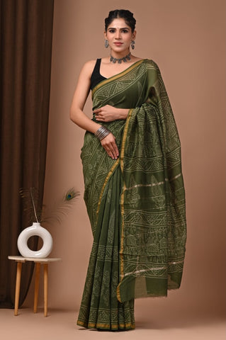 Beautiful Chanderi Saree with Blouse