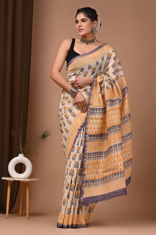Beautiful Chanderi Saree with Blouse