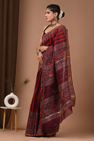 Beautiful Chanderi Saree with Blouse
