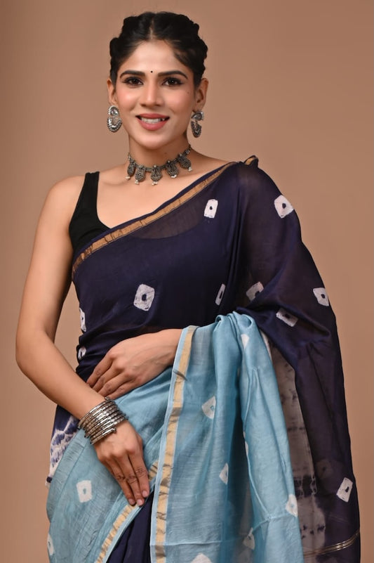 Beautiful Chanderi Saree with Blouse