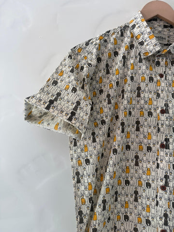 Trendy Art Design Cotton Shirt For Men By Kartikeya Jaipur