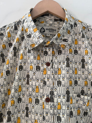 Trendy Art Design Cotton Shirt For Men By Kartikeya Jaipur