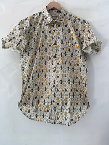 Trendy Art Design Cotton Shirt For Men By Kartikeya Jaipur
