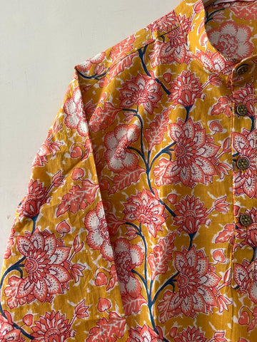 Haldi Ceremony Sanganeri Traditional Cotton Short Kurta
