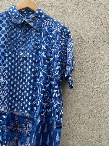 Classic Indigo Oversized Shirts for Mens - Limited Edition