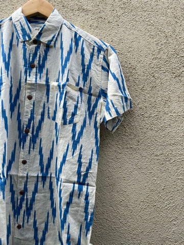 Ikat Print Cotton Shirt for Men