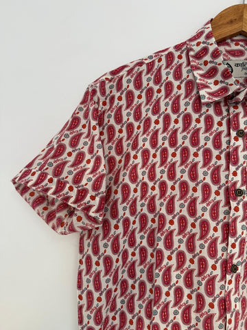 Sanganeri Print Cotton Shirt for Mens
